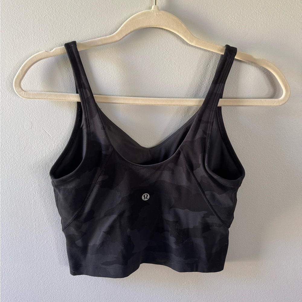 Black Camouflage Lululemon Align Women's Tank Top - Picture 2 of 3